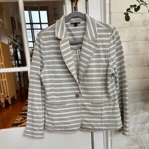 Tommy Hilfiger Light Gray Striped Blazer